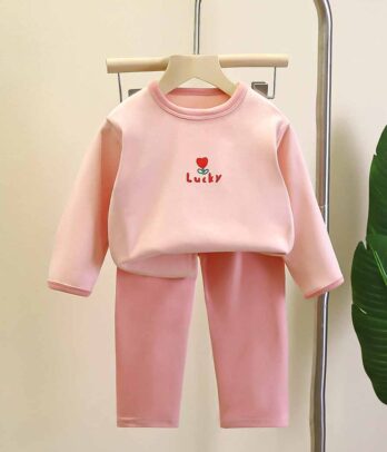 Pyjama rose simple pour filles