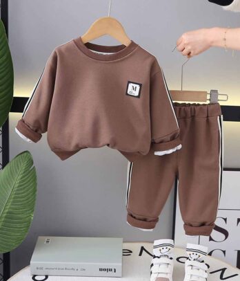 Ensemble de jogging marron simple