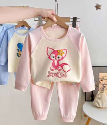 Ensemble de pyjama "Fox" pour bébé filles
