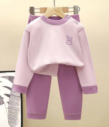 Pyjama mauve et rose pour filles