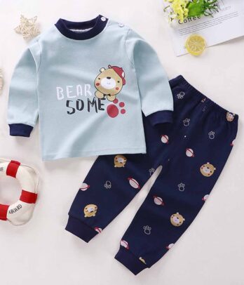 Ensemble de pyjama bicolore imprimé