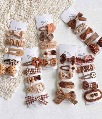 Lot de 5 barrettes à cheveux pour fillettes