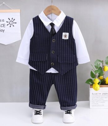 Ensemble de style costume bleu pour garçons