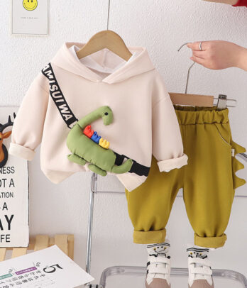 Ensemble de jogging vert "Petit dino"