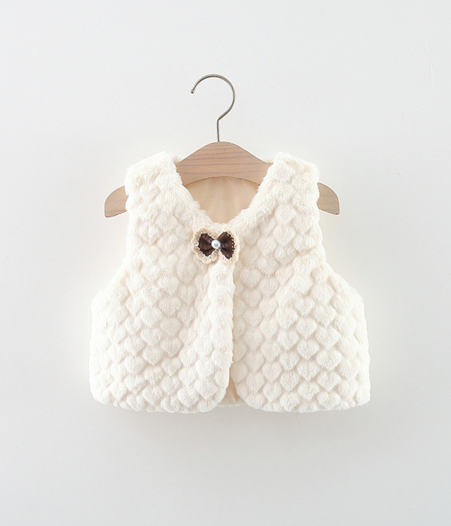 O1CN012iiKR729sqVl1Oz9x_!!977748124-0-cib Gilet en fourrure blanc sans manches – Image 1