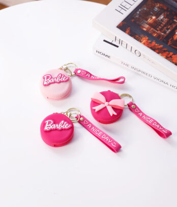 Porte-clés porte-monnaie rose pour fillettes