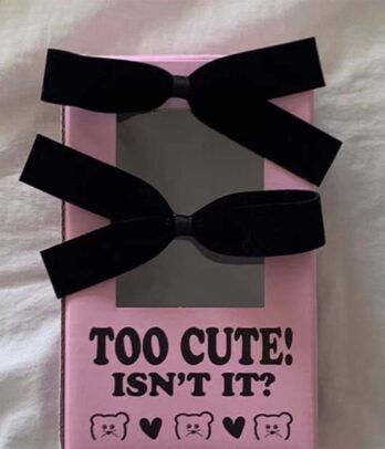 Barettes "Noeuds noirs" pour filles
