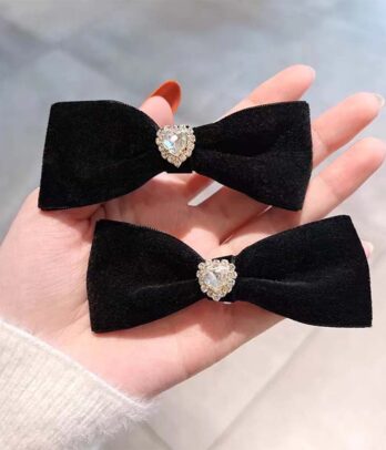 Barettes noires classy pour enfant