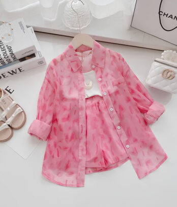 Assortiment de deux pièces rose pour petites filles