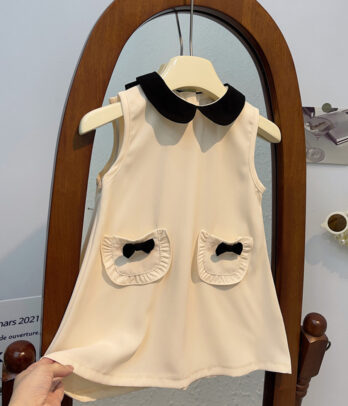 Robe élégante style chanel pour fillettes