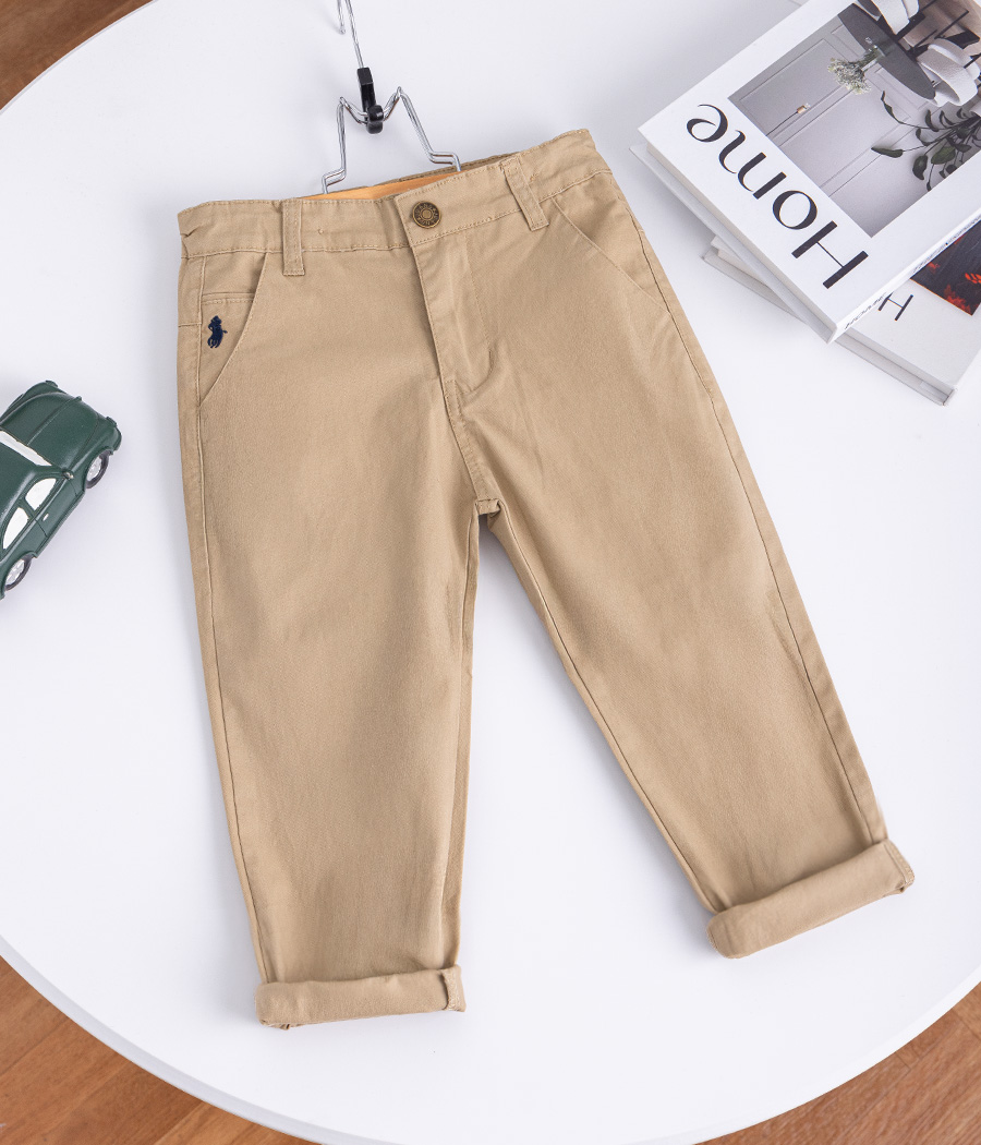 Group 54 Pantalon décontracté de couleur beige pour garçon – Image 1