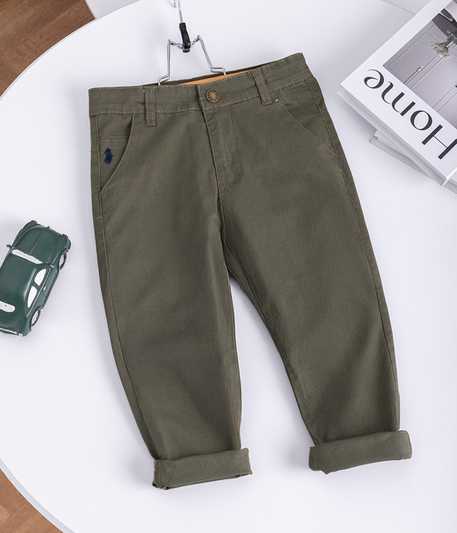 Group 63 Pantalon vert retroussé pour enfant – Image 1