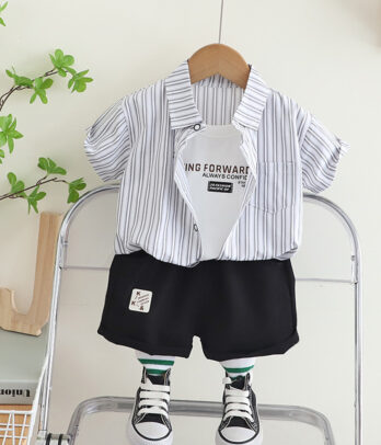 Set de deux pièces estival chic pour garçons
