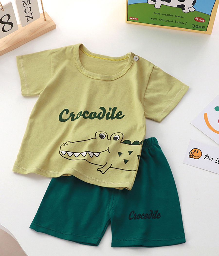 O1CN011ZW6uI1GouJJbEOtP_!!2200652240670-0-cib Ensemble "Crocodile" pour petits garçons – Image 1
