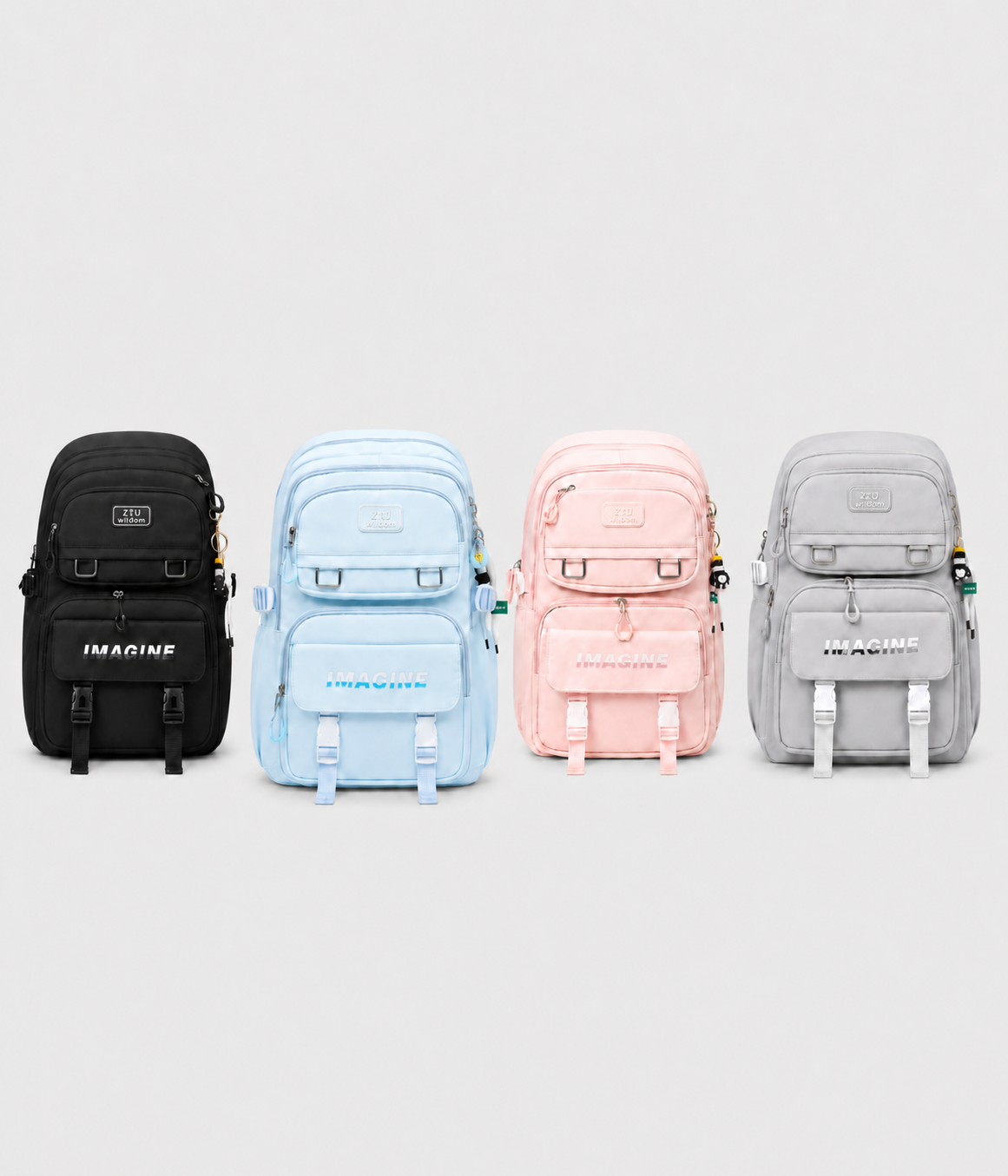 61755dd Cartables pour collégiens à multiples compartiments – Image 1