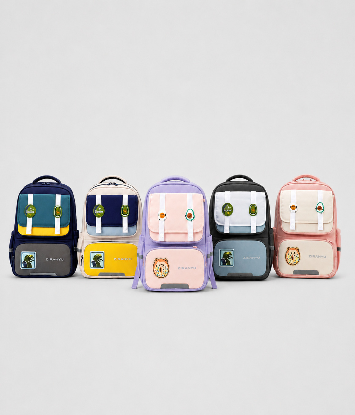 73311g Cartable tricolore pour enfants du primaire – Image 1