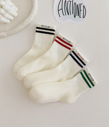 Lot de 4 paires de chaussettes style sport
