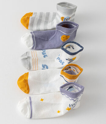 Lot de 5 paires de chaussettes garçon – Mission espace et confort intergalactique