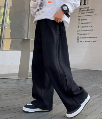 Pantalon Large Noir – L’essentiel oversize au look 100 % urbain