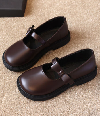 Chaussures classiques marron chocolat à cratch
