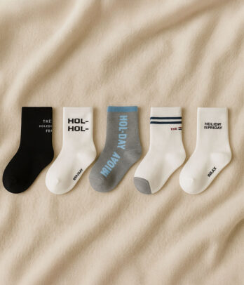 Lot de 5 paires de chaussettes garçon – Style sportif et look tendance