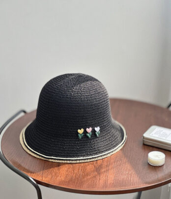 Chapeau de soleil forestier style coréen pour les filles - 38362-Noir