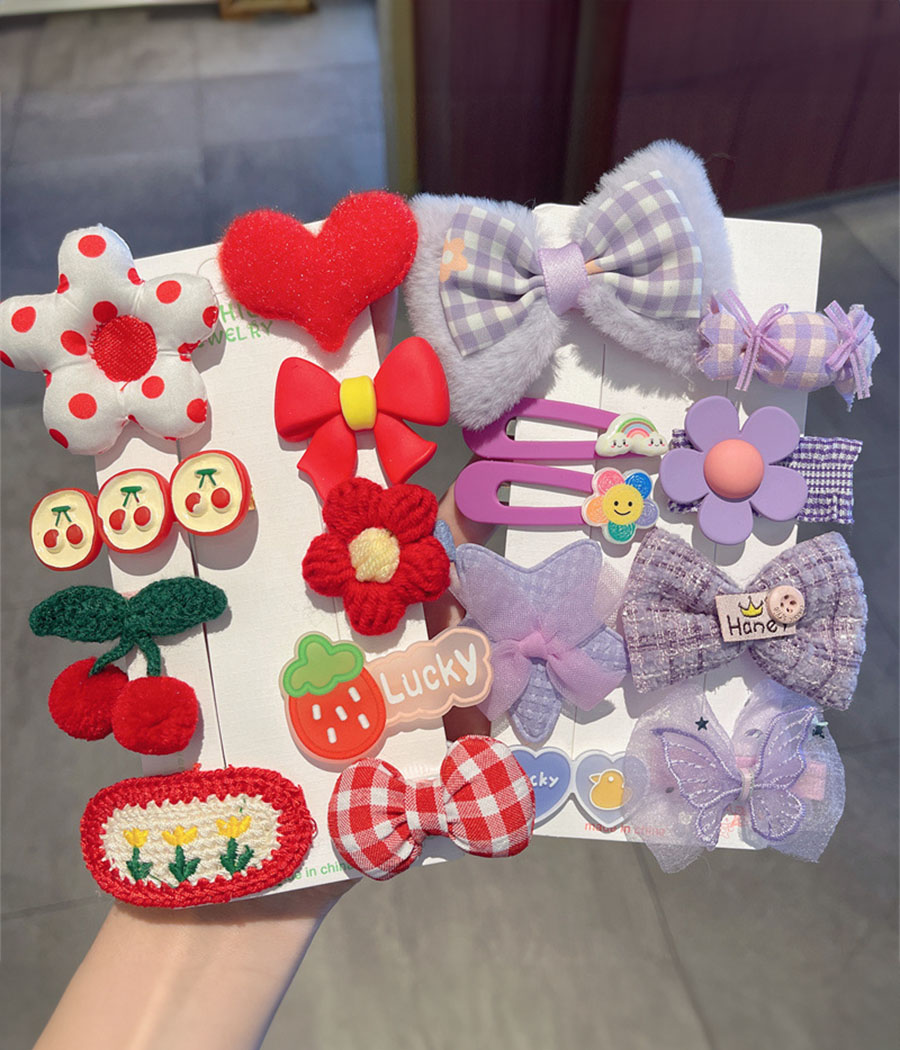 338861 Lot de Barrettes Fantaisie pour fillettes – Image 1