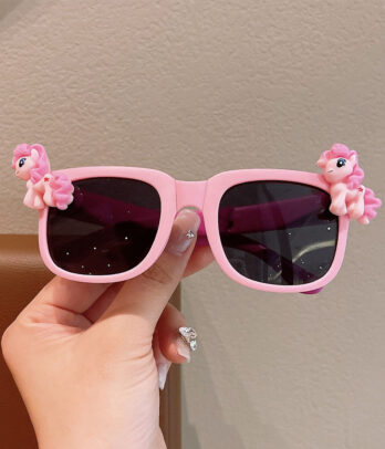 Lunettes fantaisies ""Licorne"" de couleur rose pour fillettes
