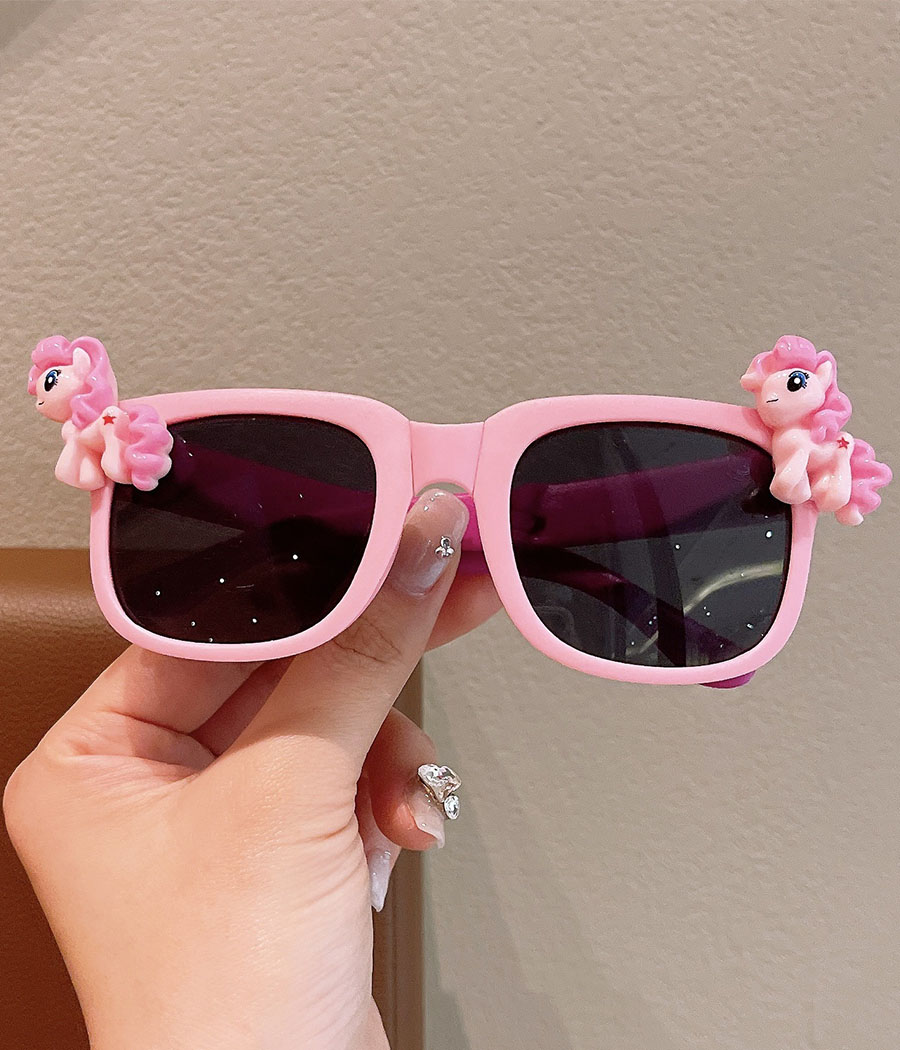 37683 Lunettes fantaisies ""Licorne"" de couleur rose pour fillettes – Image 1