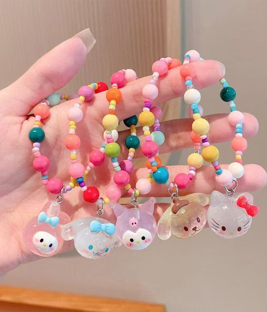 581231 Bracelets Colorés cartoon Girl – Image 1