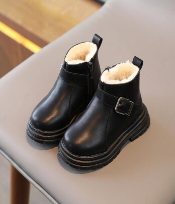 Bottines noires fourrées – Confort et style pour l’hiver