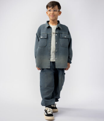 Ensemble 2 pièces garçon en jean casual