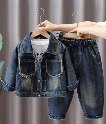 Ensemble 2 pièces Garçon – Veste & Pantalon en Denim
