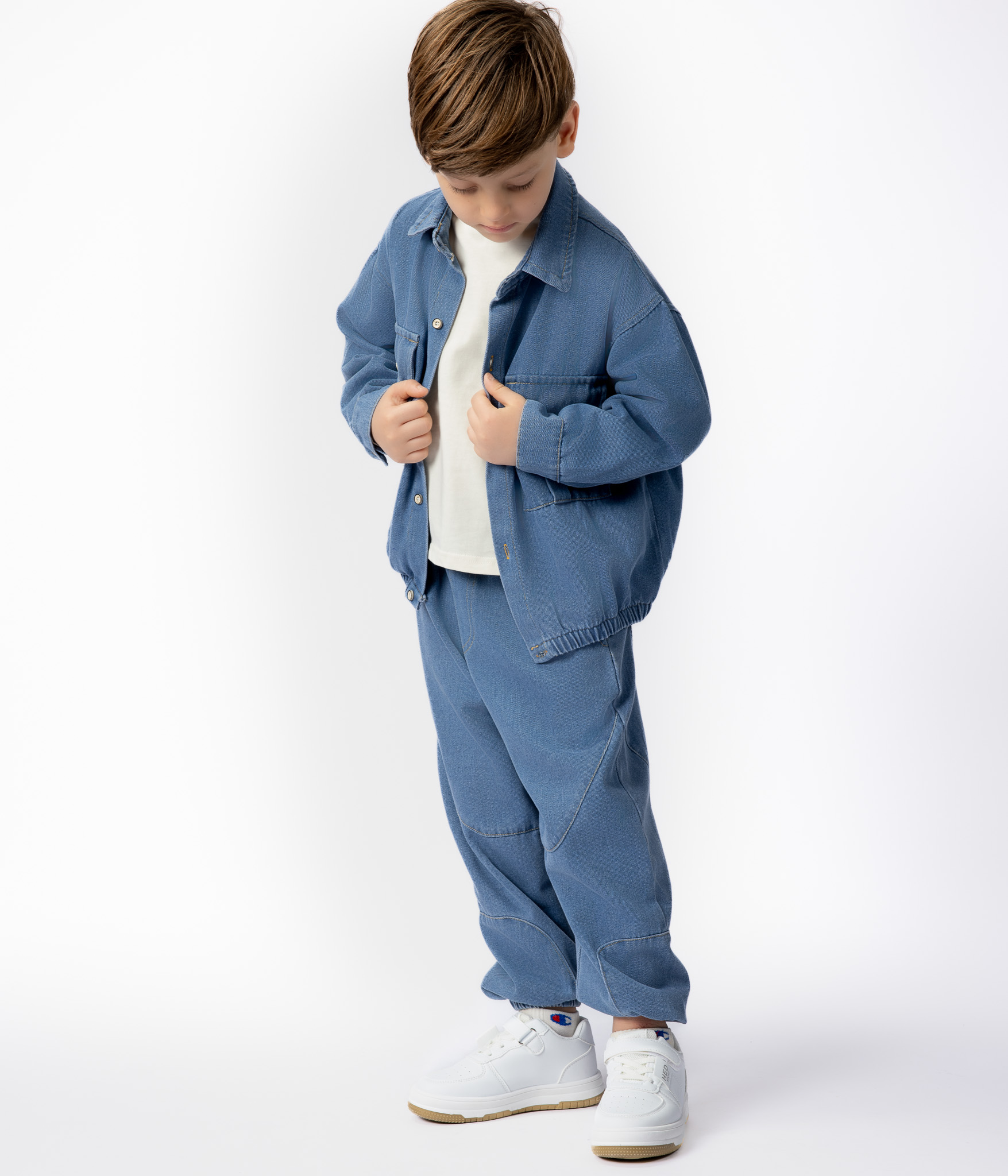 18629177-Edit Ensemble garçon 2 pièces total look denim – veste & pantalon – Image 1