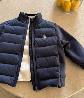 Veste Garçon Bleu Nuit Matelassée