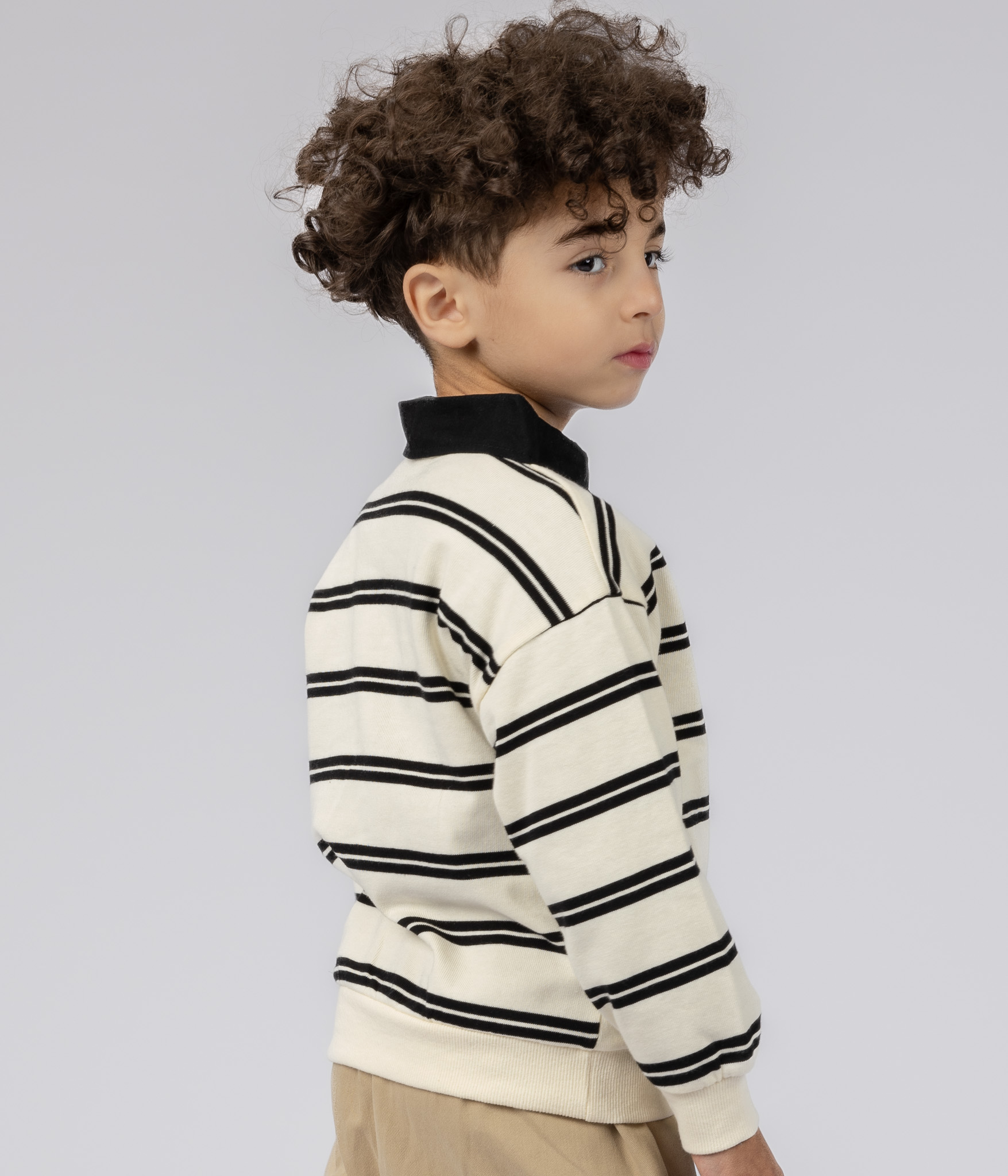 Carolilly Ensemble 2 Pièces Bébé Garçon - T-shirt Manches Longues Ours Brodé Rayé + Pantalon Élastique, 6 Mois à 3 Ans