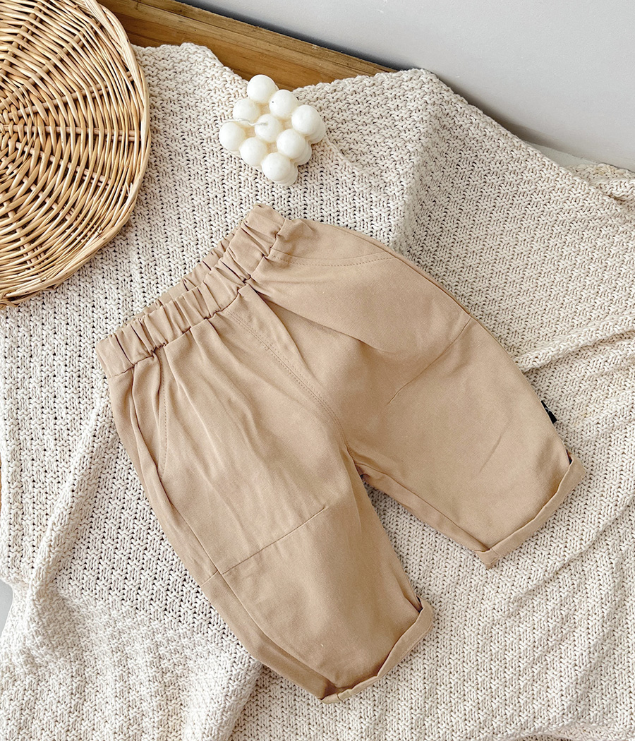 32621 23- Pantalon garcon beige Noisette Casual – Image 1