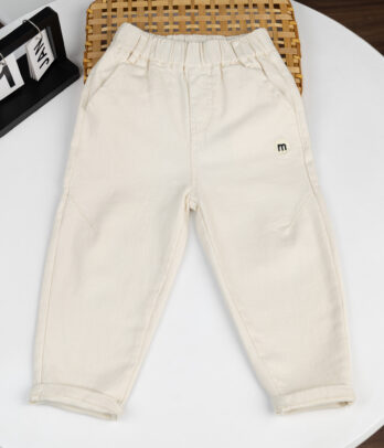 Pantalon Garçon – Écru Clair