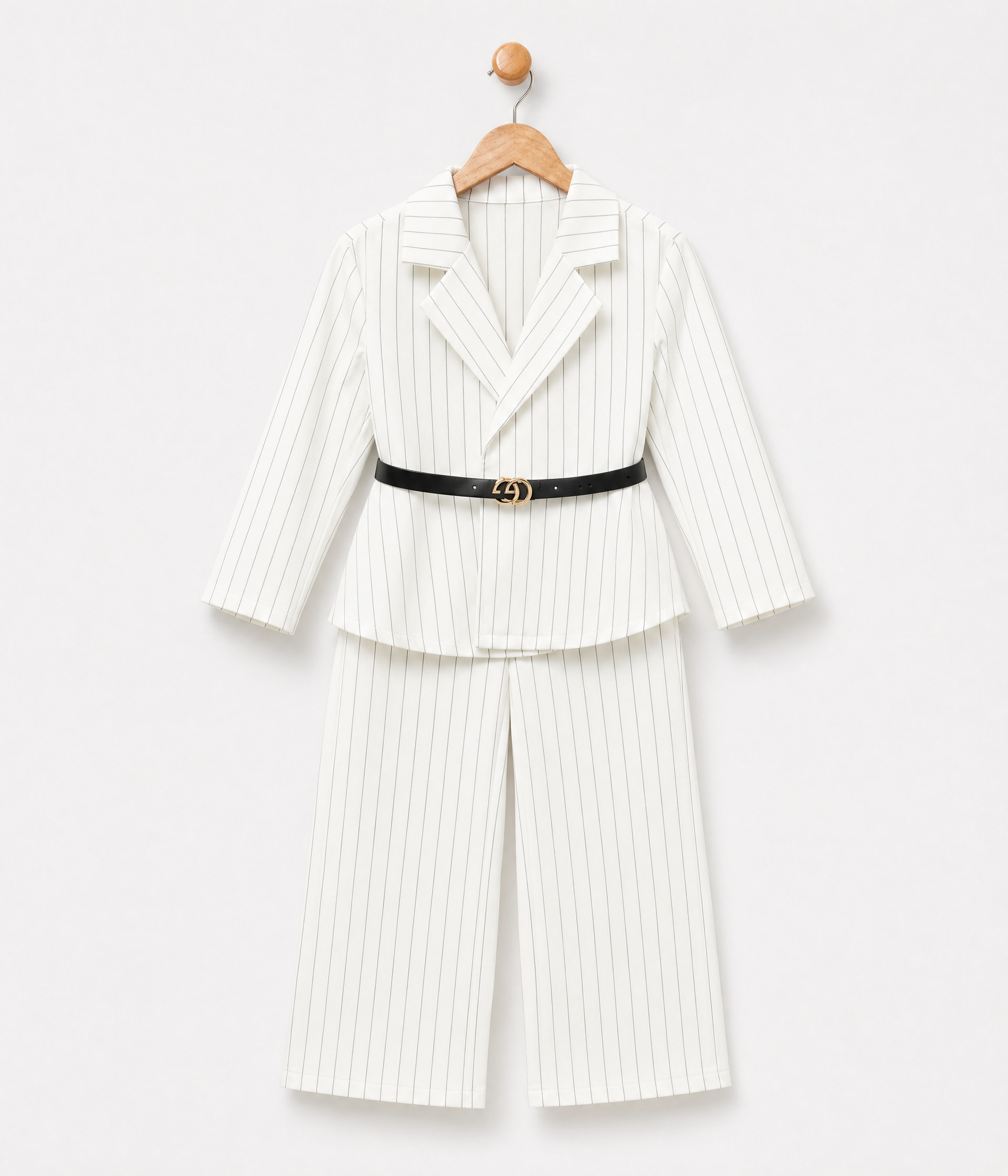 53154 Ensemble classy beige à rayures – Image 1