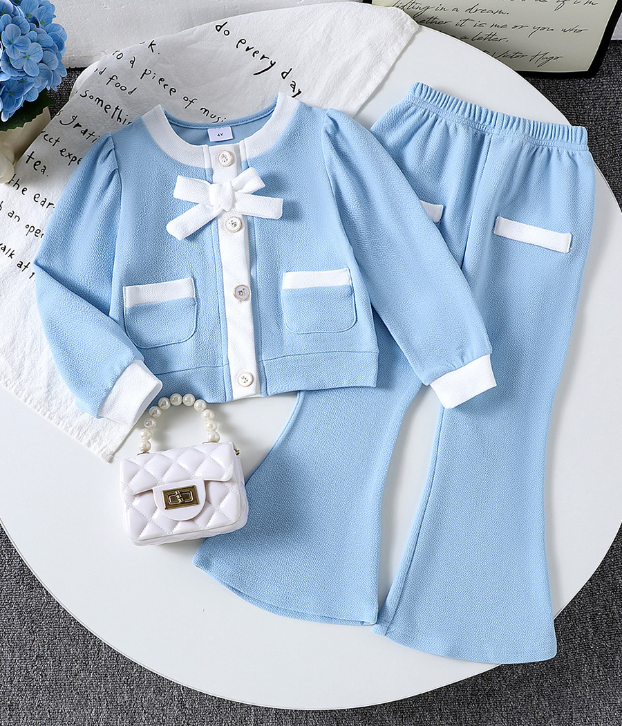 53525 1- Ensemble Fille – Bleu Ciel Élégance & Douceur – Image 1