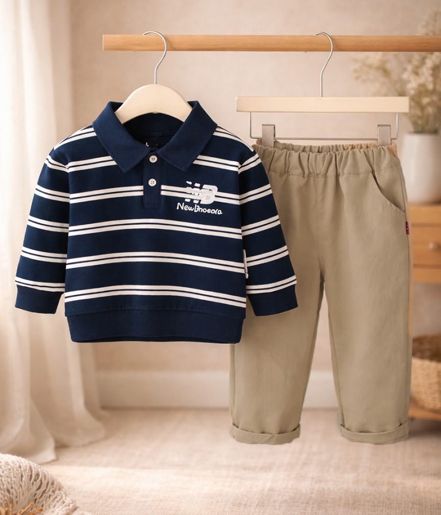 58963 Tenue garçon au charme casual (2 pièces) – Image 1