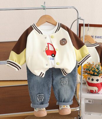 Ensemble garçon style baseball composé de 3 pièces