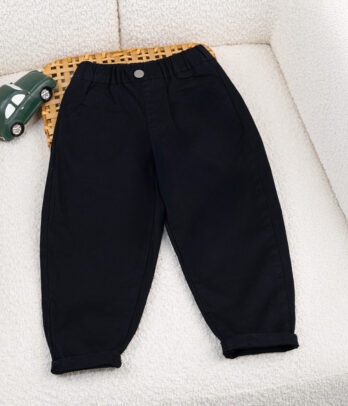 71166 Pantalon Décontracté Enfant – Style Urbain noir classique MAZYOUD