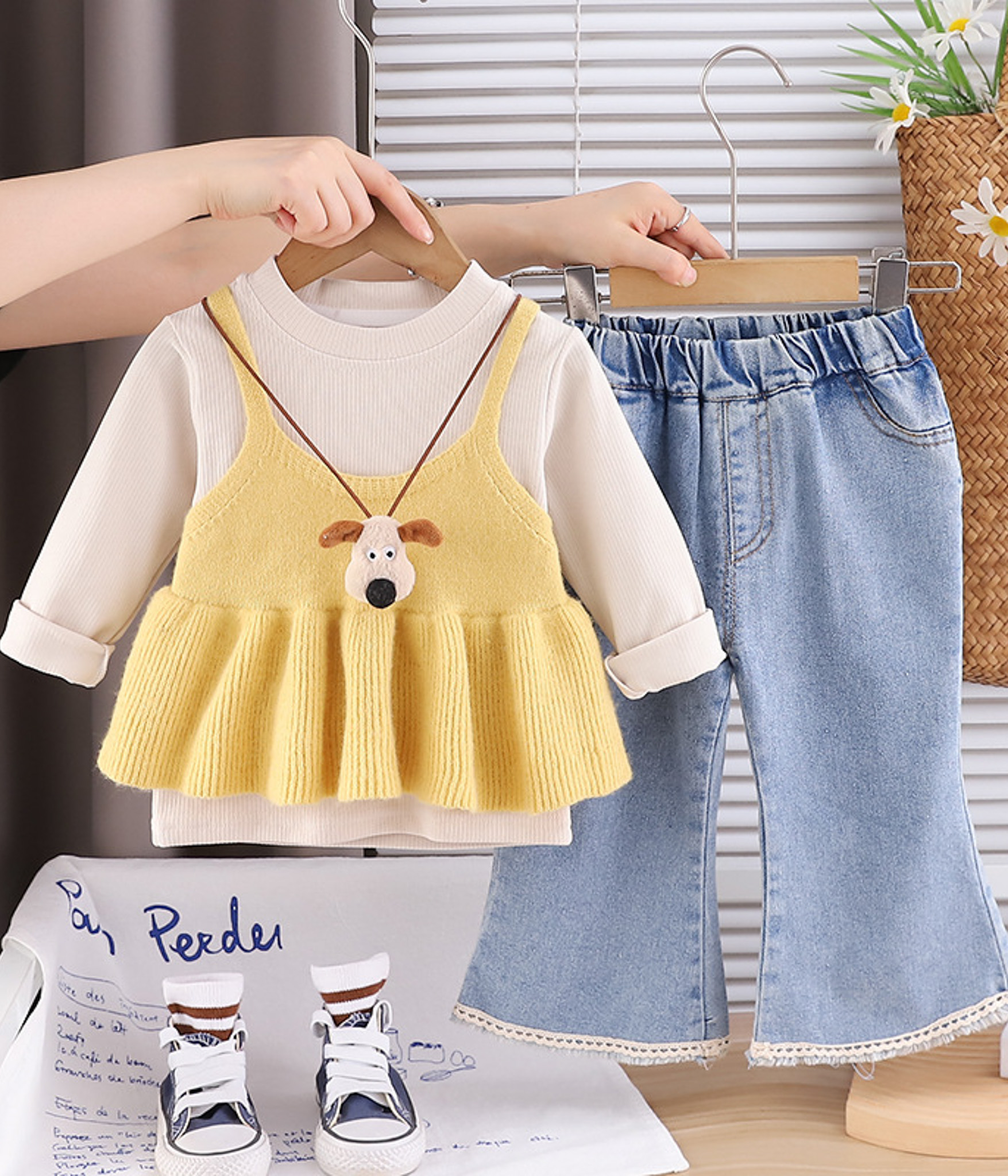 78642 (3) Ensemble jaune & denim – Touche de soleil – Image 1