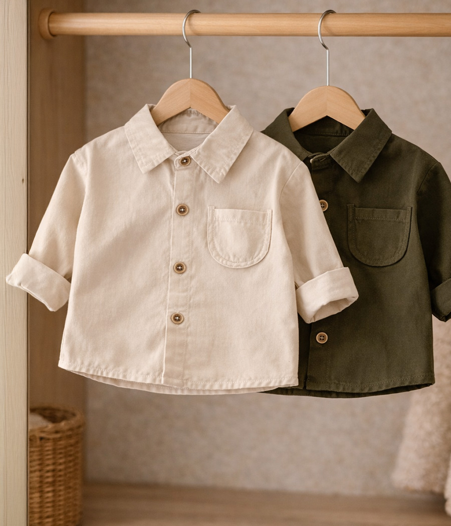 95176 Chemise beige garçon élégance confort assuré – Image 1