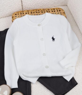 Cardigan Blanc Doux Enfant 