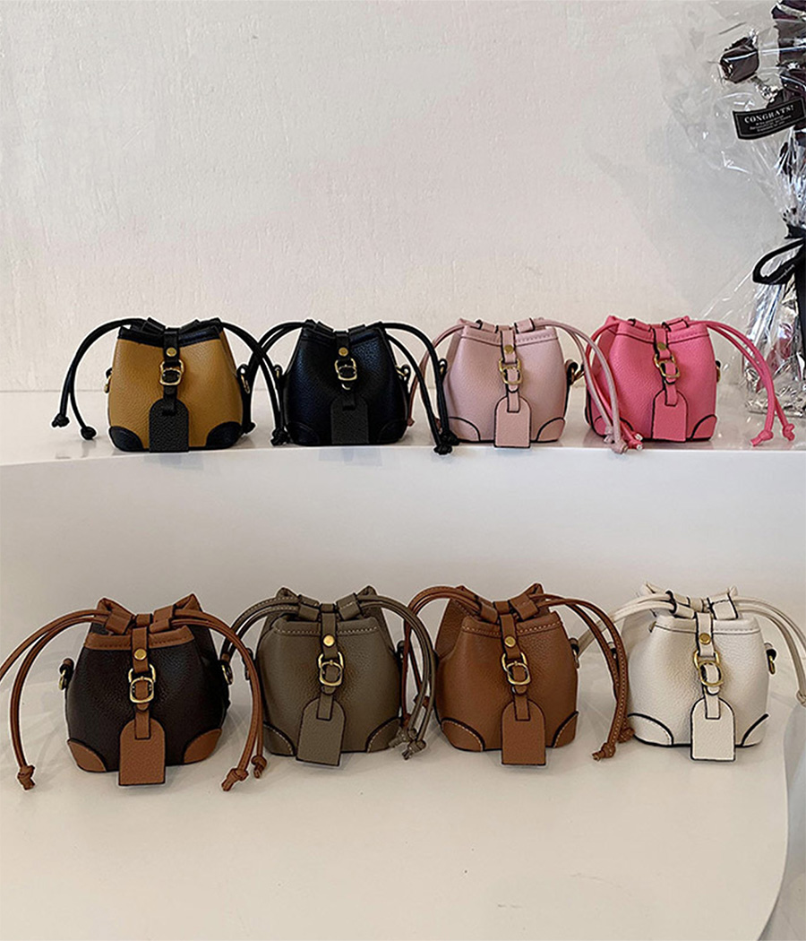 75335 Mini sac seau à cordons chic et élégant – Image 1