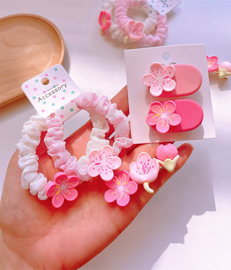 77357 Set d’accessoires cheveux – Fleurs de cerisier rose – Image 1