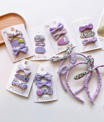 Lot d’accessoires cheveux fille – Collection Lavande