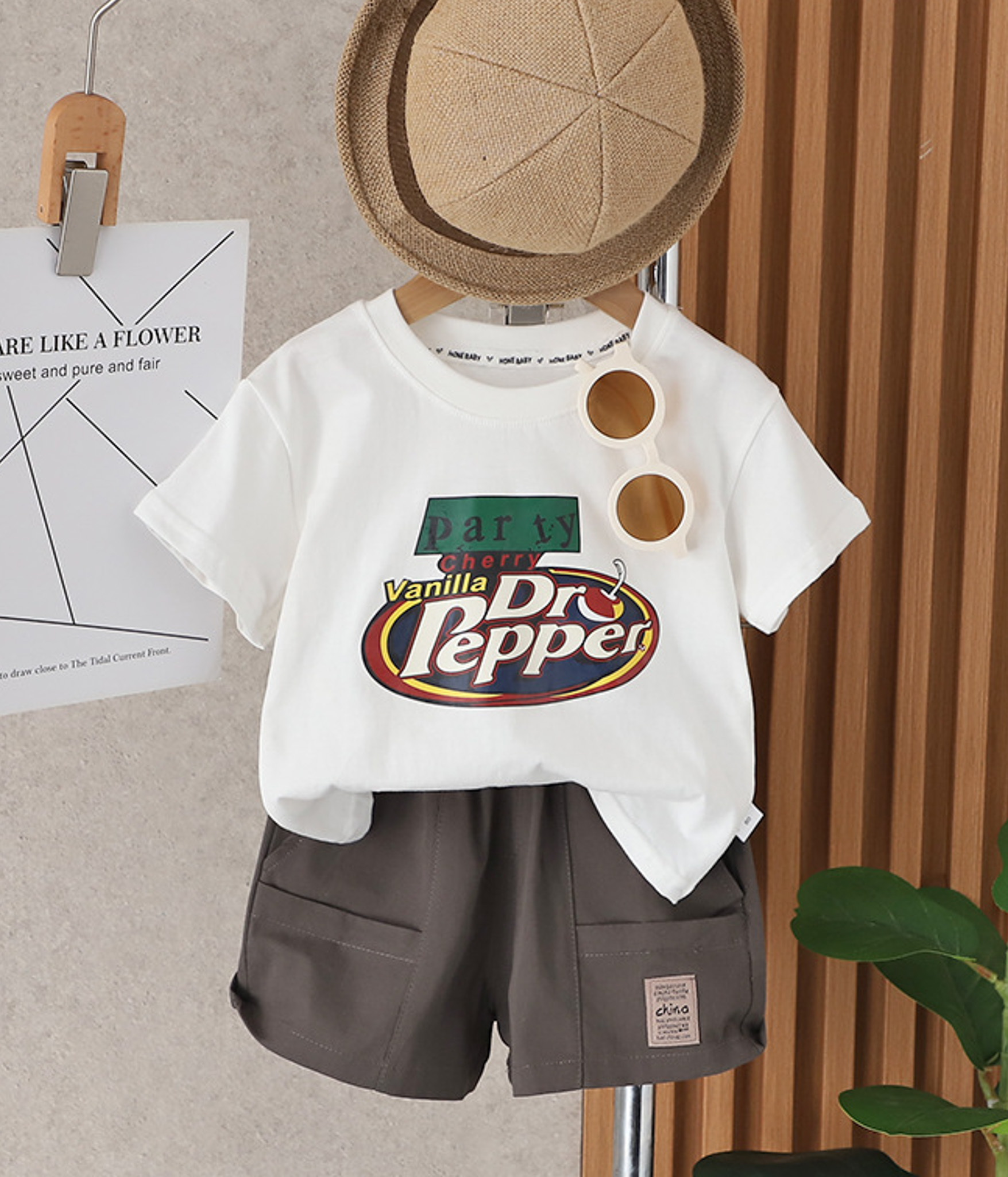 127162 Ensemble t-shirt Dr perpper et short pour garçon – Image 1